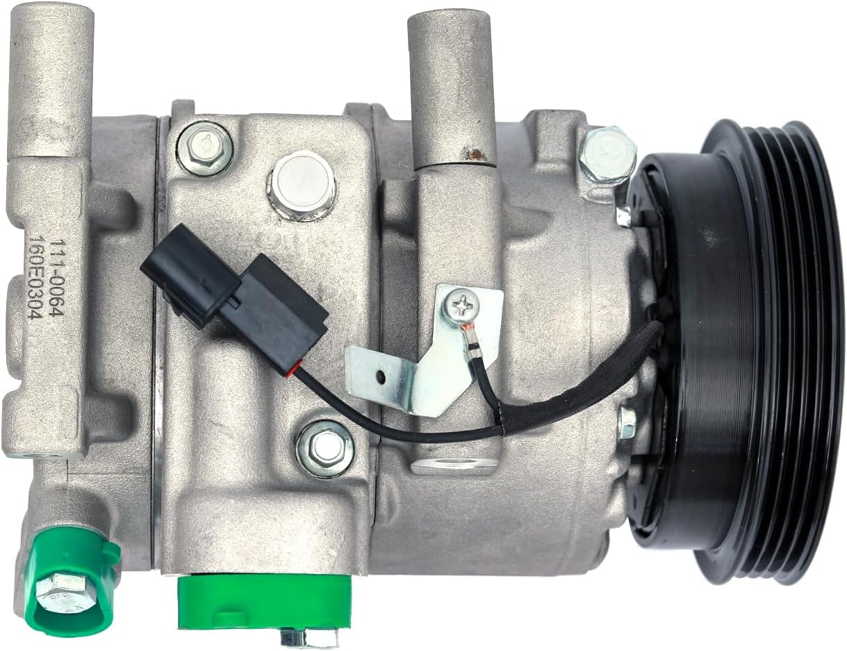 FKG AC Compressor and A/C Clutch 977011G010 for 2006-2011 Kia Rio 1.6L, 2006-2011 Kia Rio5 1.6L
