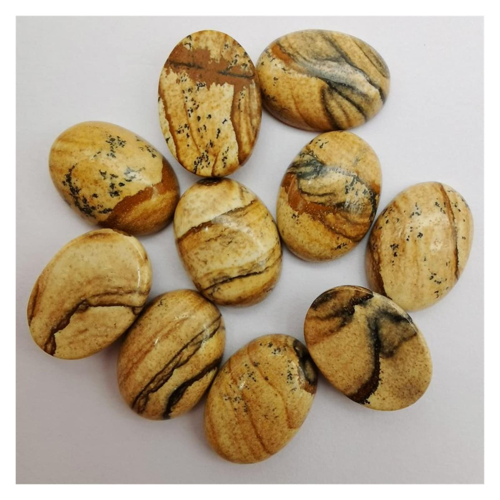 Cornaline et Pierre Ovale Cabochon Idéal pour Cadeau d'Anniversaire