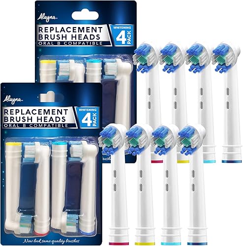 Vista 13 de Cabezales de cepillo de repuesto profesionales blancos con blanqueamiento 3D, compatible con cepillo de dientes eléctrico Oralb Braun, estilo 12