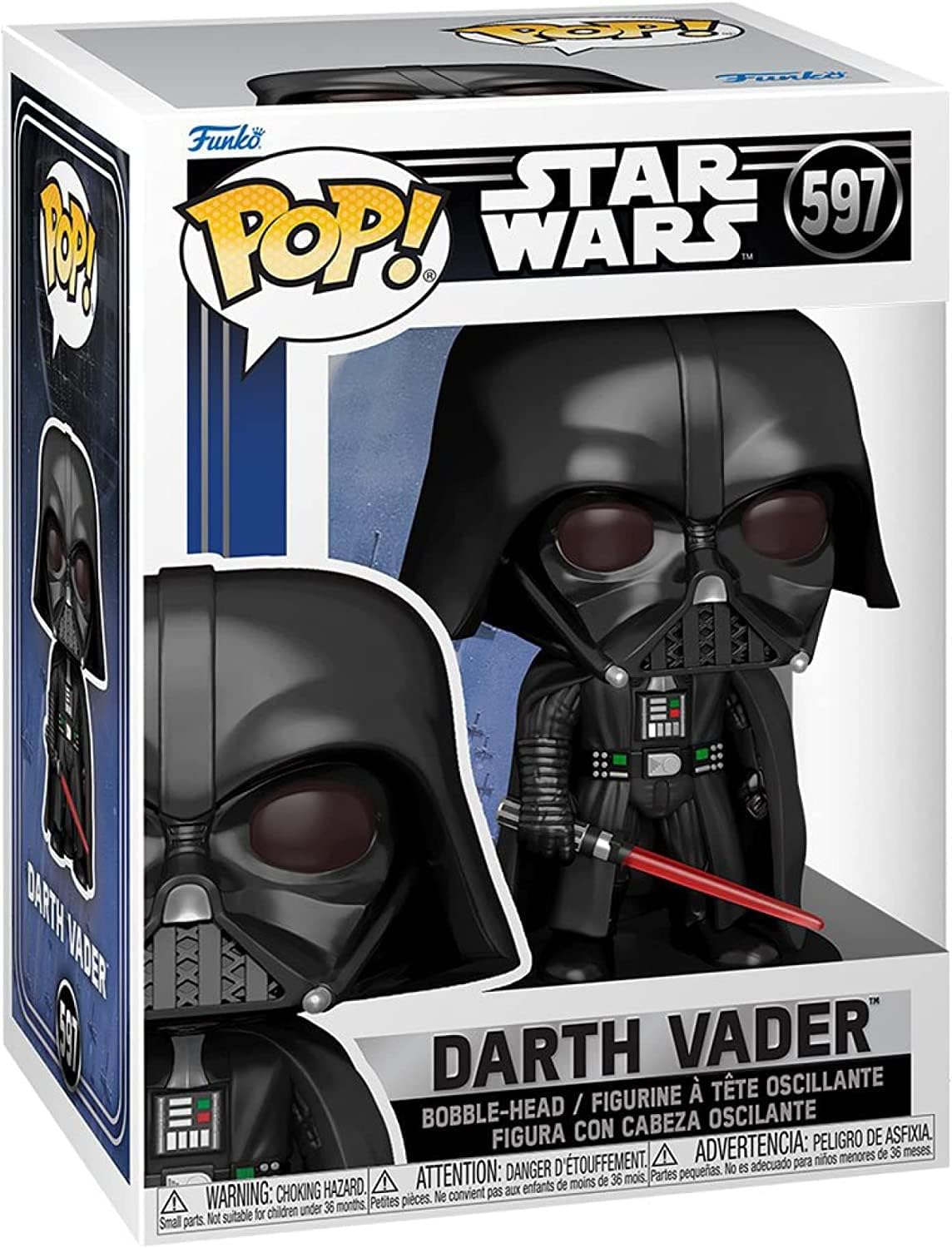 POP Star Wars: New Classics - Darth Vader Funko Vinyl Figure (Bundled with Compatible Box Protector Case), Multicolor, 3.75 inches