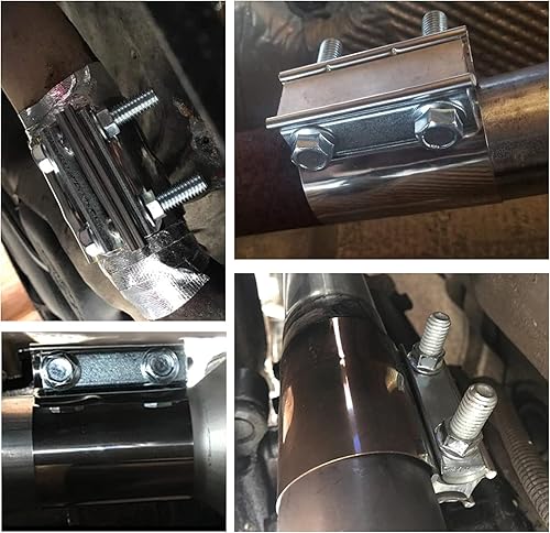 Miniatura 7 de ESPEEDER - Abrazadera de junta de escape de acero inoxidable con 1 bloque