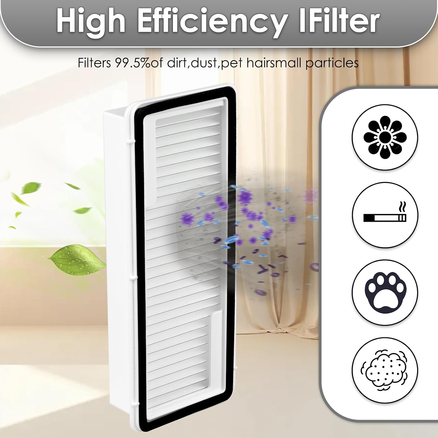 (5 Pack) Freo Z10 HEPA Filters Compatible with NARWAL Narwal Flow/Freo X Ultra/Freo X Plus/Freo Z Ultra, Wet Dry Vacuum Cleaner Filter Kit, Replacement Parts 5 Filters