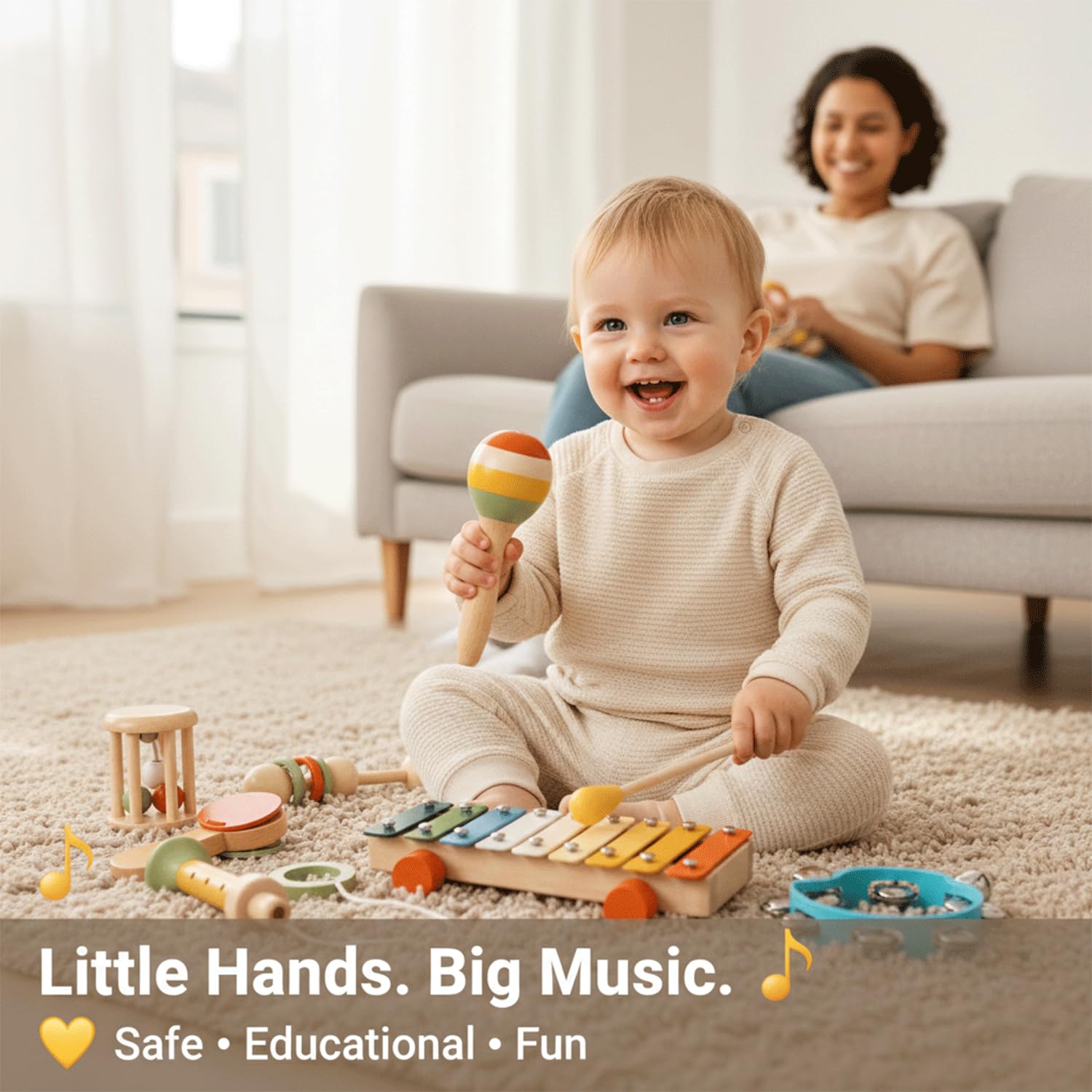 ALBIOON Kids Musical Instruments 10 Pcs - Image 5