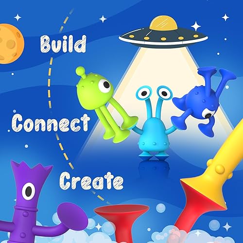 Miniatura 3 de Juguetes de succión Juguetes de baño para bebés 24 piezas de juguetes sensoriales de succión para niños, juguetes de baño sin agujeros, grandes