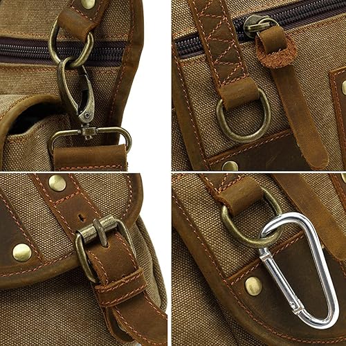 Miniatura 5 de Riñonera de cuero para hombres y mujeres, bolsa de protección multiusos, para motocicleta, deportes al aire libre, ciclismo, equitación, senderismo,