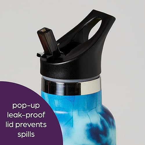 Miniatura 3 de Highlights for Children Botella de agua aislada para niños, botellas de agua de acero inoxidable de 20 onzas para niños y niñas, botella de agua