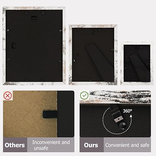 Vista 31 de Golden State Art, Gallery - Marcos de pared, 11 x 14, 8 x 10, 5 x 7 pulgadas, múltiples marcos de fotos, collage para pared o mesa con paspartú