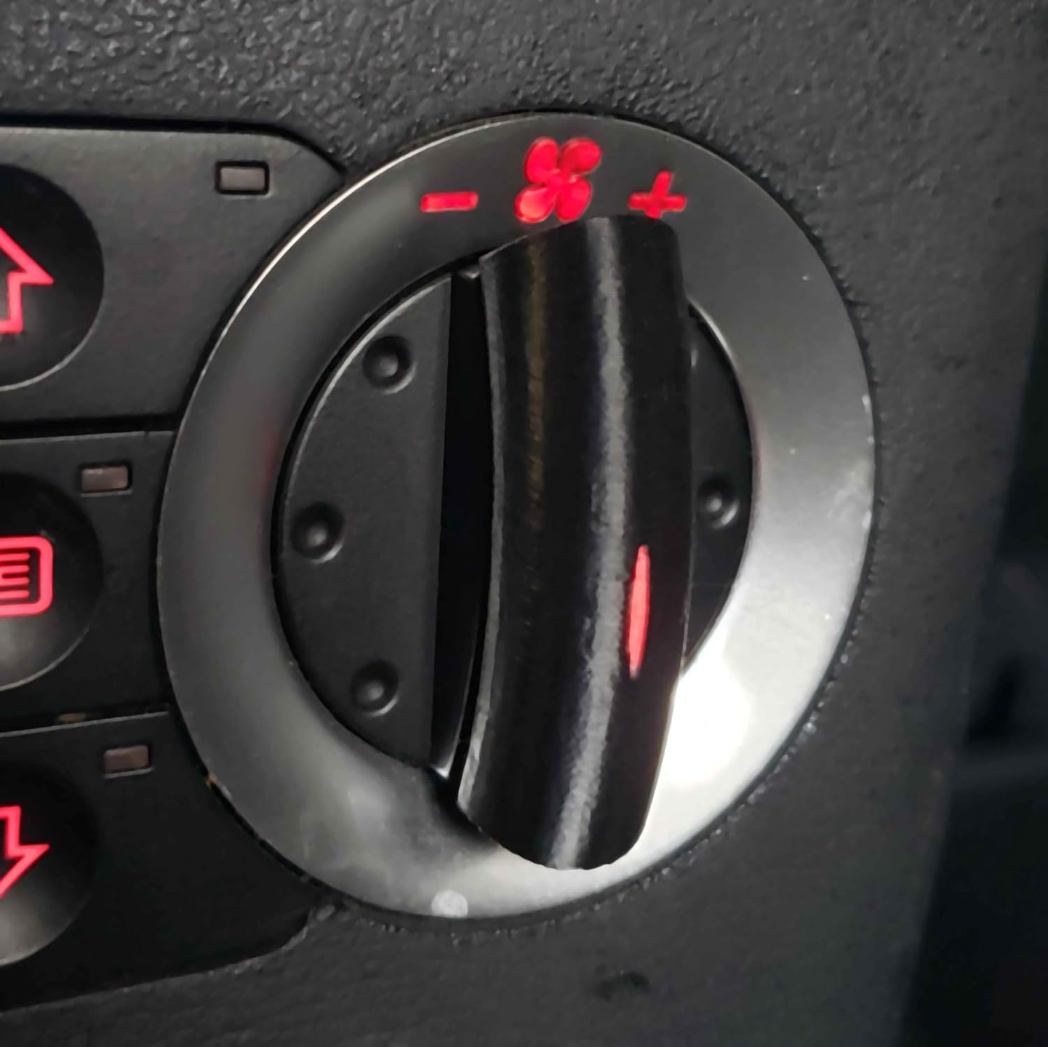 Air Conditioning Temperature Adjustment Switch Replacement Covers for Audi TT MK1 8N (2000–2006) – Replacement HVAC Control Knob Cover Set - Non OEM