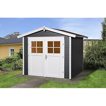 Weka 122 2424 46001 Gartenhaus 122 Gr 2 Anthrazit 285 X 274 X 237 Cm Amazon De Garten