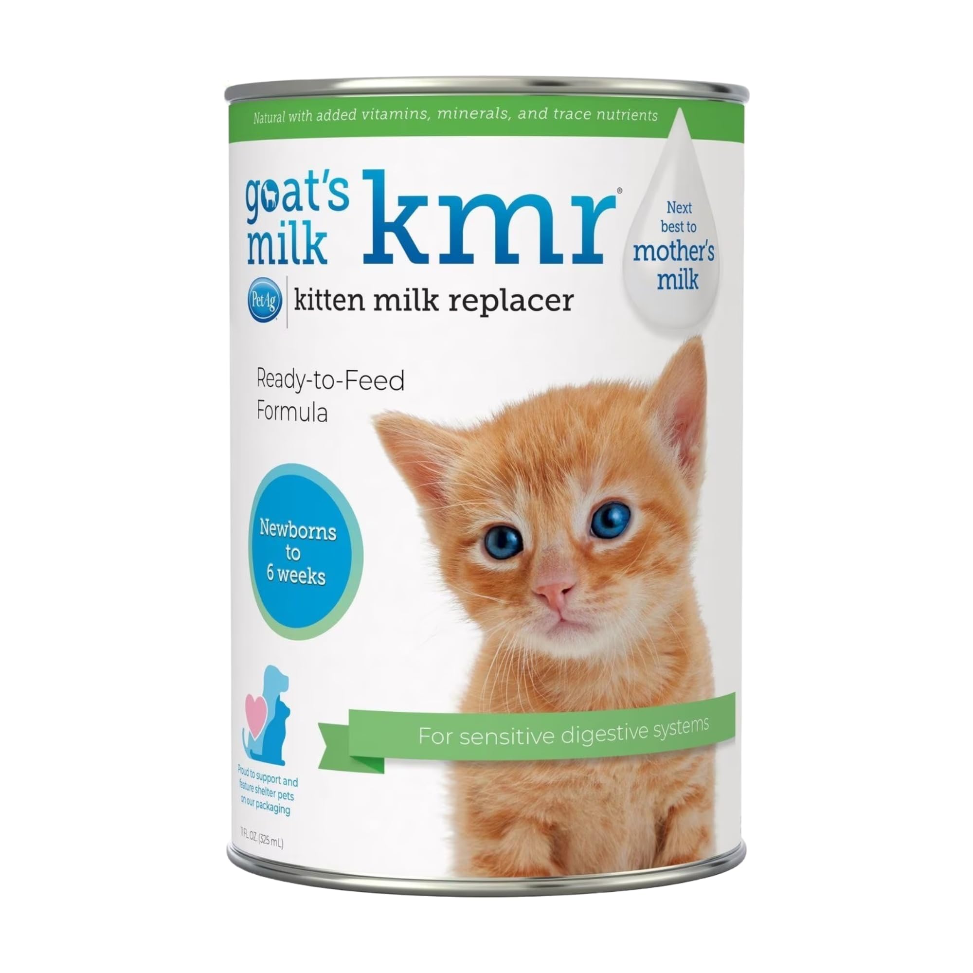 Pet-Ag Goat's Milk KMR Kitten Milk Replacer Liquid 11 oz
