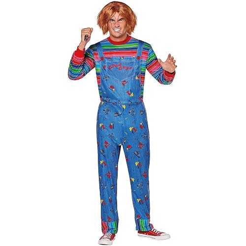 Spirit Halloween Child's Play Adult Seed of Chucky Costume | Officially Licensed Horror Couple Costume