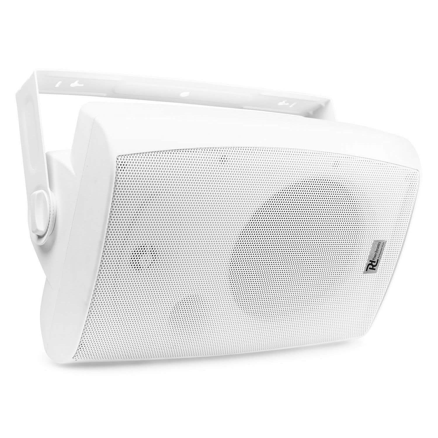 Power Dynamics BF80TB - Enceinte Haut-Parleur Blanche Résistants aux Intempéries, Puissance 50 Watts RMS, 8 Pouces, 100V ou 8 Ohms, IPX5 pour Utilisation à l'Intérieur ou à l'Extérieur