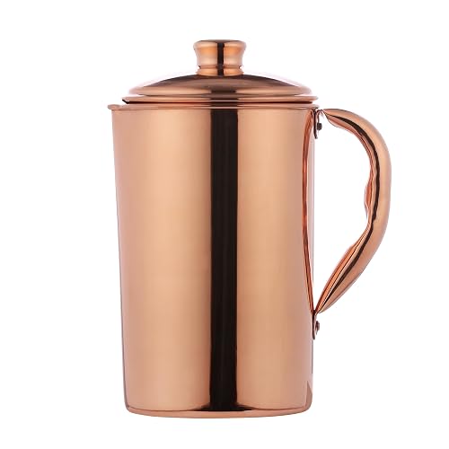 Copper Water Jug 1.5L Glossy Finish