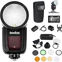 Godox V1 V1O Camera Flash with AK-R1 Accessories Kit for Olympus and Panasonic