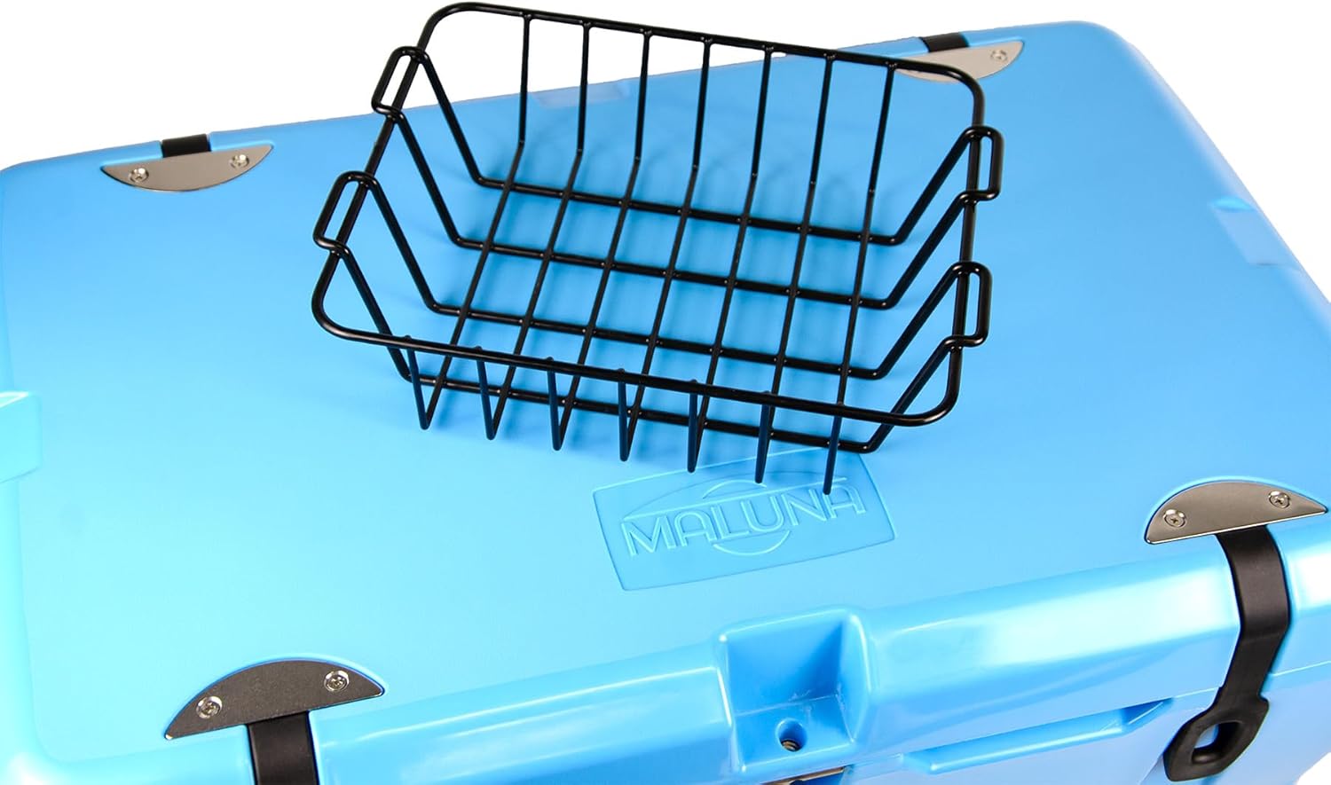 Maluna CLWJ-053 70 Quart Cooler Dry Goods Wire Basket Accessory | Internal Storage Organizer for Maluna 70 Rotomolded Ice Chests | Corrosion Resistant Coated Steel Food Rack | Made in USA