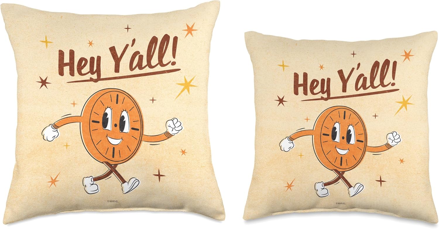 Marvel Loki Miss Minutes 60s Retro Throw Pillow