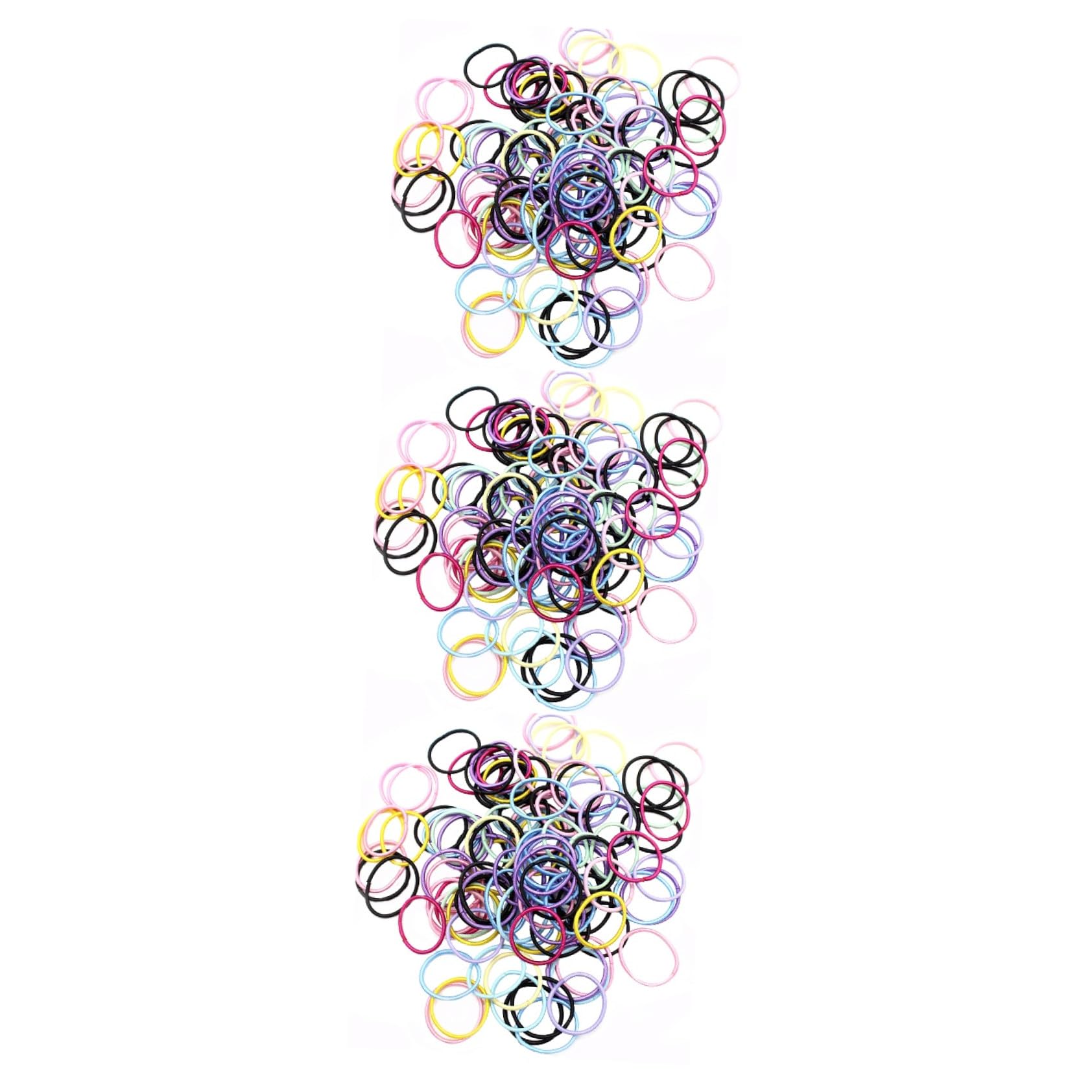 Beaupretty 600piezas Coleteros Elásticos Para Niño Niña Set De Multicolor De Anillos Para Cabello Accesorios Para Peinados Infantiles