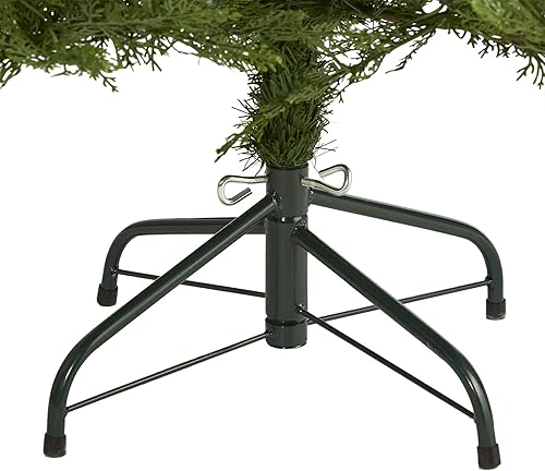 Miniatura 4 de Nearly Natural Árbol de Navidad artificial de abeto Wisconsin de 5 pies con 250 luces LED blancas cálidas y 578 ramas flexibles