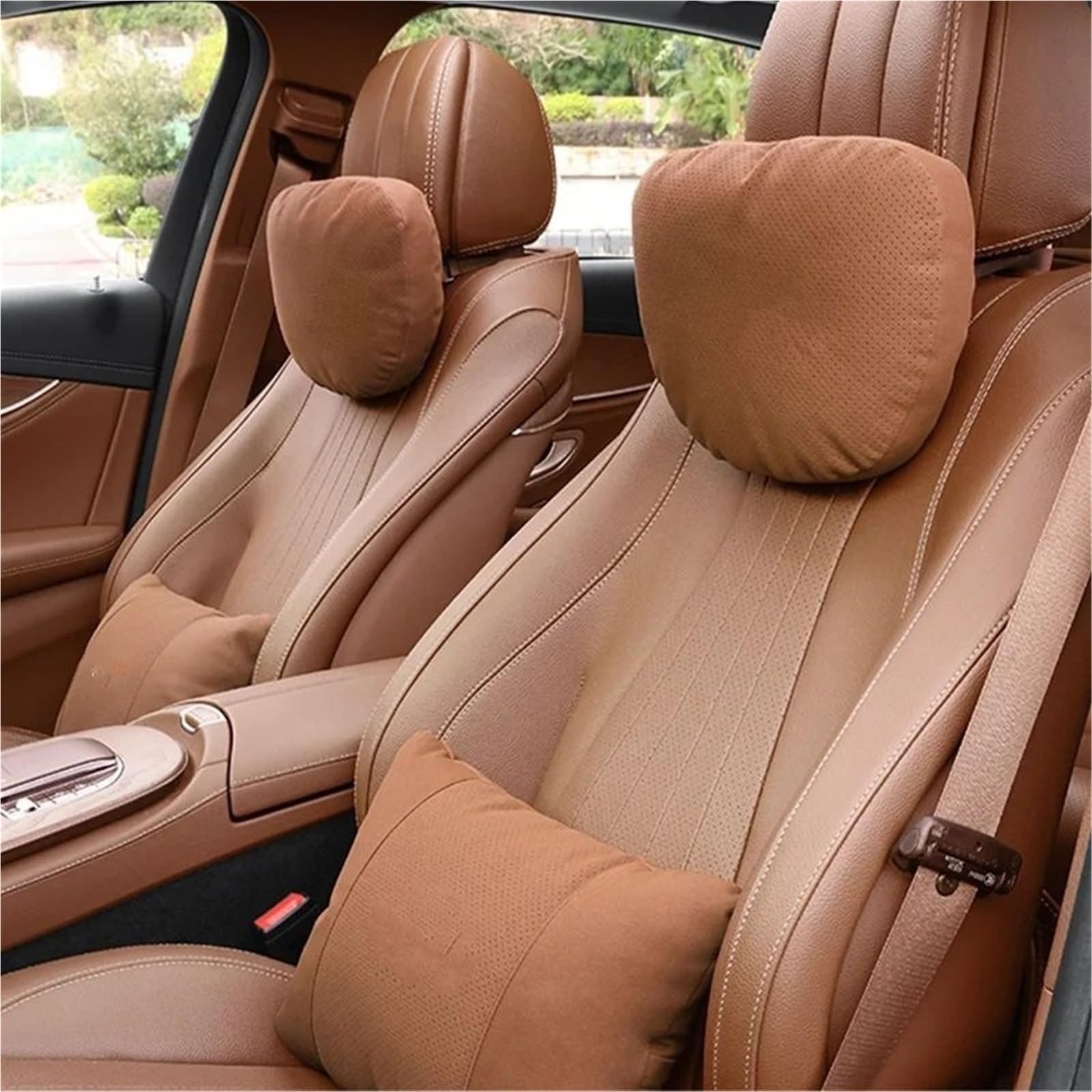 poduszka podtrzymująca szyję Do Golf Tiguan Passat Polo T-Roc ID4 Zagłówek Samochodowy Podpórka Pod Szyję poduszka na głowę fotela samochodowego(Waist pillow black)