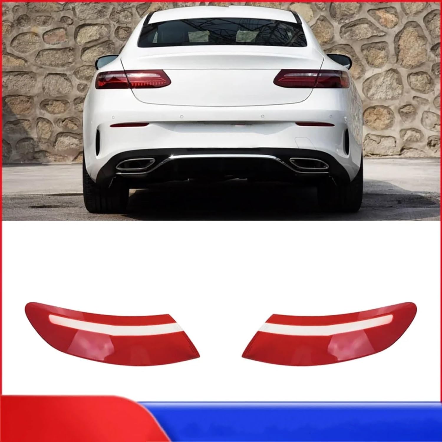 tail light lens Compatible With Benz For E Class 2 Door Coupe W238 2017 2018 2019 2020 2021 2022 2023 Car Rear Light Taillamp Lampshade(Outside A Pair)