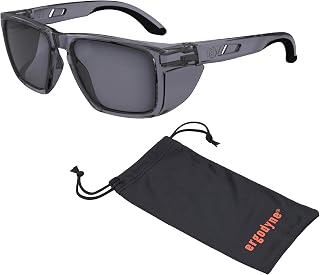 Ergodyne Skullerz SIXTEN Safety Glasses: Anti-Fog, Anti-Scratch, Side Shields, ANSI Z87.1 + Microfiber Bag