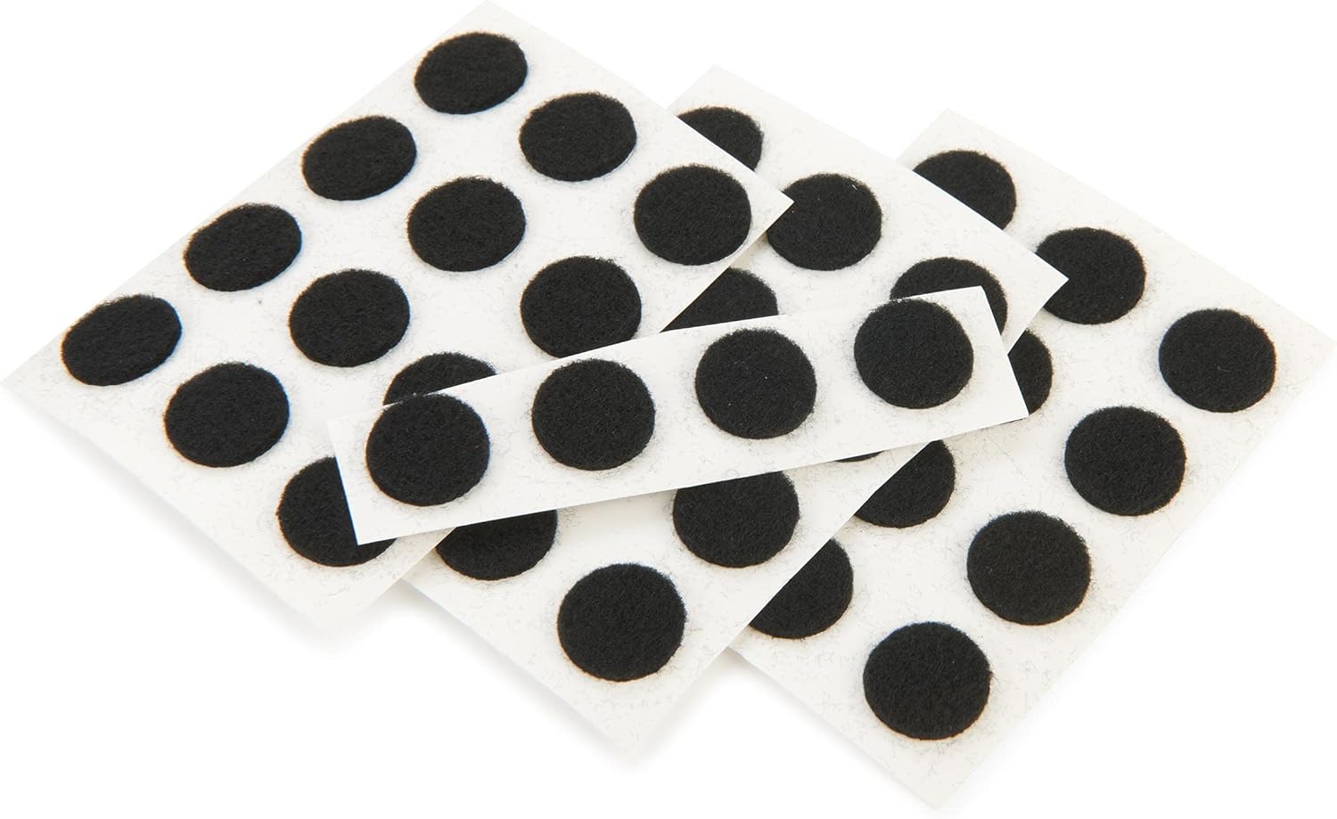 Benco SelfAdhesive Felt Dots, Black, 1/2" Dia., 40 Piece