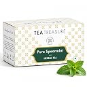 Tea Treasure Spearmint Herbal Tea- 50 Teabags, Helps in PCOS, PCOD, Hormonal Balance, Weight Management, Reduce Facial Hair & Digestion, Caffeine Free gallery image