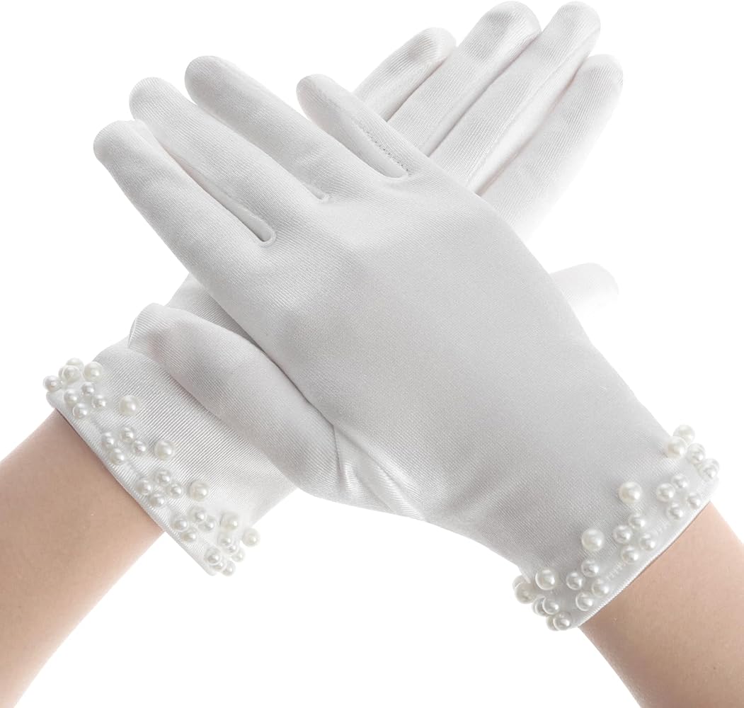knee length dresses for ladies The Sunny | Over The Elbow Long White Opera Gloves main image 0