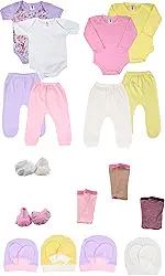 KIT 21 Peças Saída Maternidade Roupa de Bebê Enxoval Menino Menina