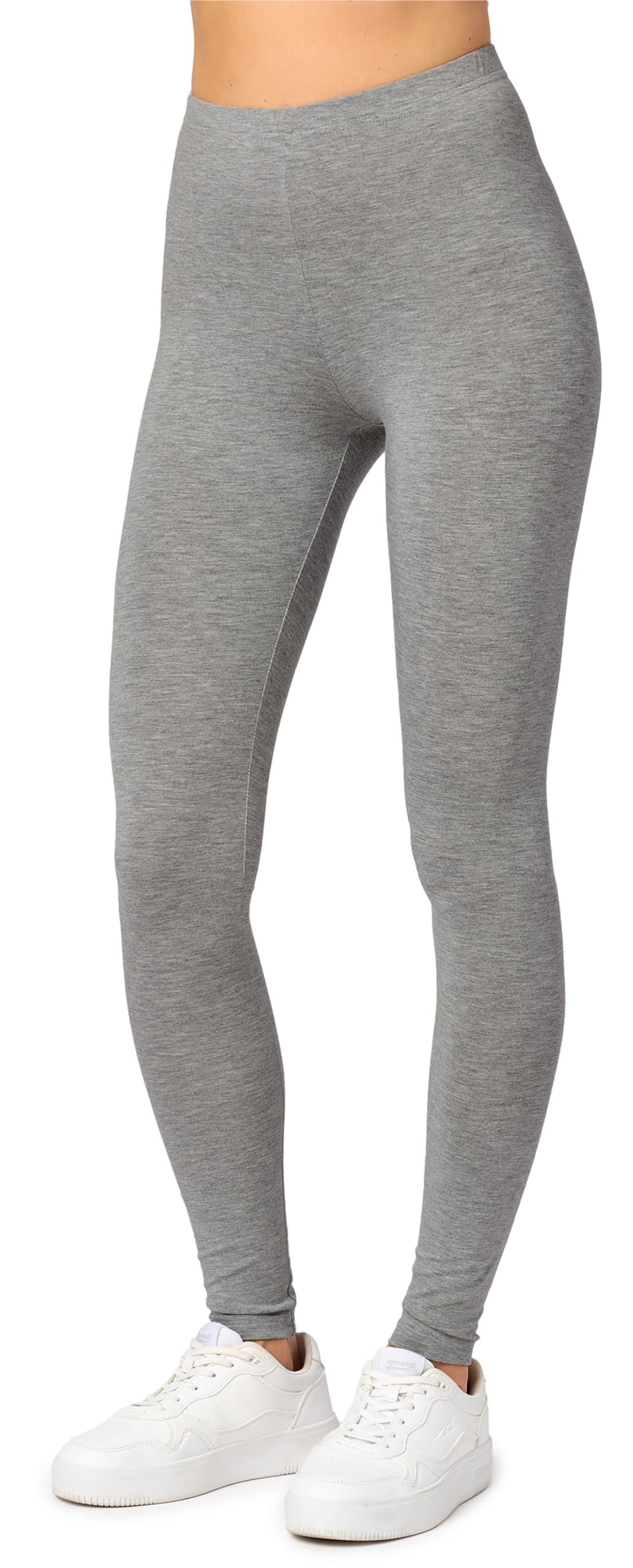 Merry Style Leggings Lunghi Donna in Viscosa con Elastan Ampia Pantaloni Donna Banda Elastica Leggins Donna per Casa Palestra Tempo Libero MS10-143