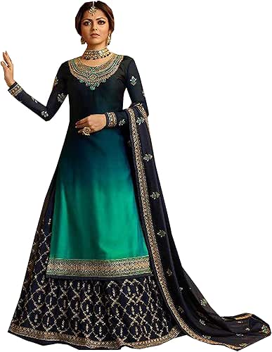 Delisa New Indian/Pakistani Eid Special Party/Ethnic wear Georgette Straight Ghaghra