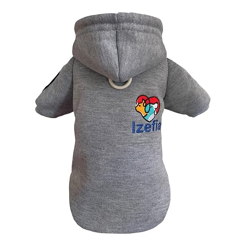 Izefia Sudadera con Capucha para Perros Ropa Suéter de Lana para Perros Sudadera de Invierno Sudadera Básica…