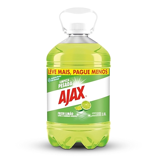 Limpador Ajax Fresh Lemon 3,8L Tamanho Família