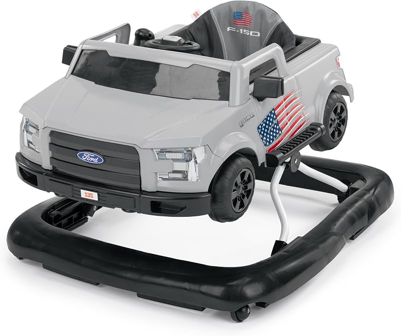 Bright Starts Ways to Play Walker - Ford F-150, All American, 4 en 1 Walker para 6 meses en adelante, 2 pueden jugar a la vez