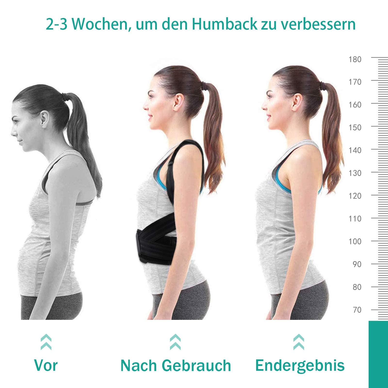 FASCIA POSTURALE SPALLE SCHIENA DRITTA CORRETTORE POSTURA DOLORI - Foto 4