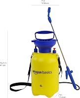 Pulverizator sub presiune Amazon Basics de 5 litri cu declanșator blocabil, pulverizator pentru protecția plantelor în grădină 7