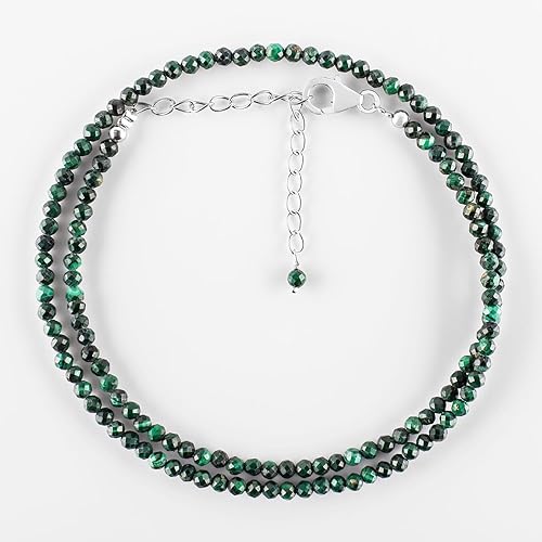 Miniatura 25 de InfinityGemsArt Natural Gemstone Dainty Choker Necklace For Her Birthstone Jewelry Chakra Healing Energy Crystals 925 Sterling Silver 18 inch Chain