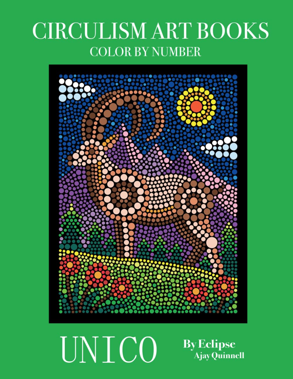 Unico - Color By Number Circulism Book : Standard paper edition