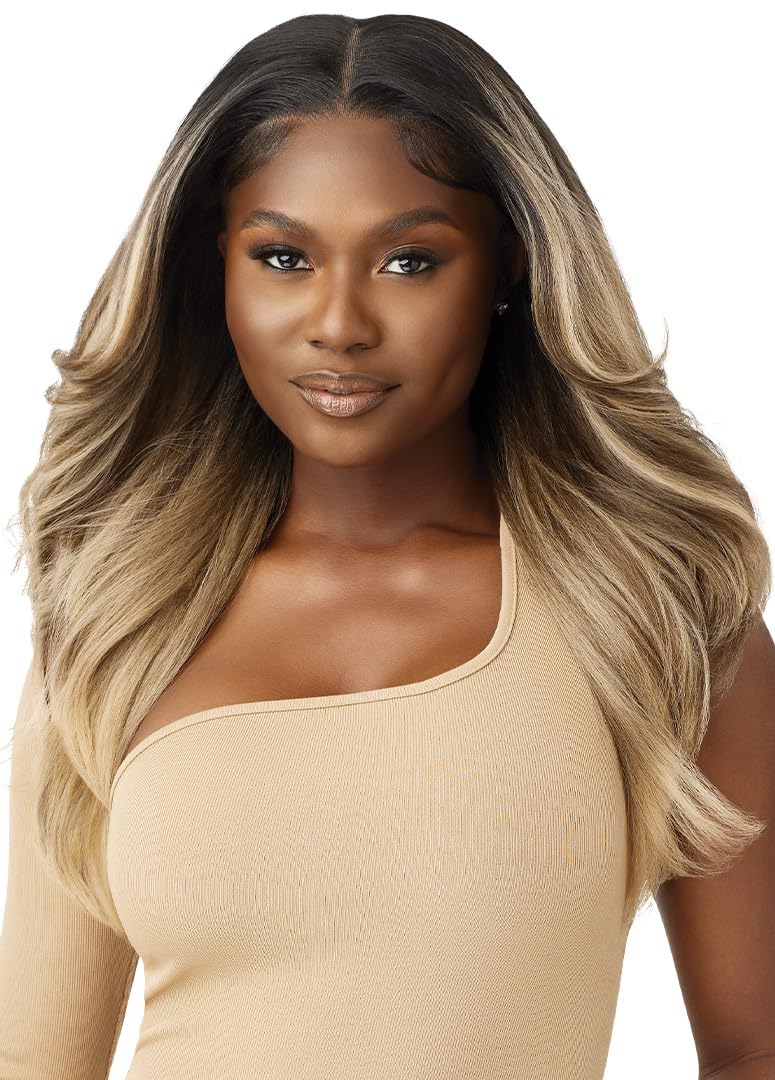 Outre Lace Front Wig - Perfect Hair Line 13X6 – KEESHON (DR4/BL SOFT BLONDE)
