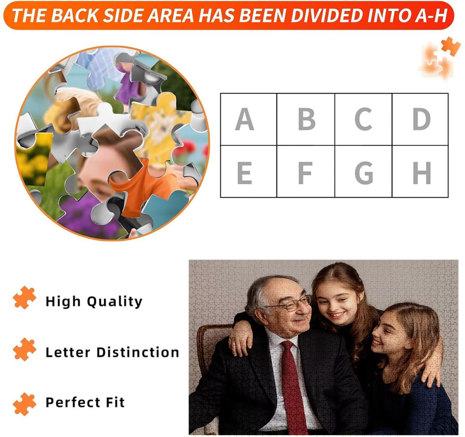 Spersonalizowane puzzle, niestandardowe drewniane puzzle fotograficzne