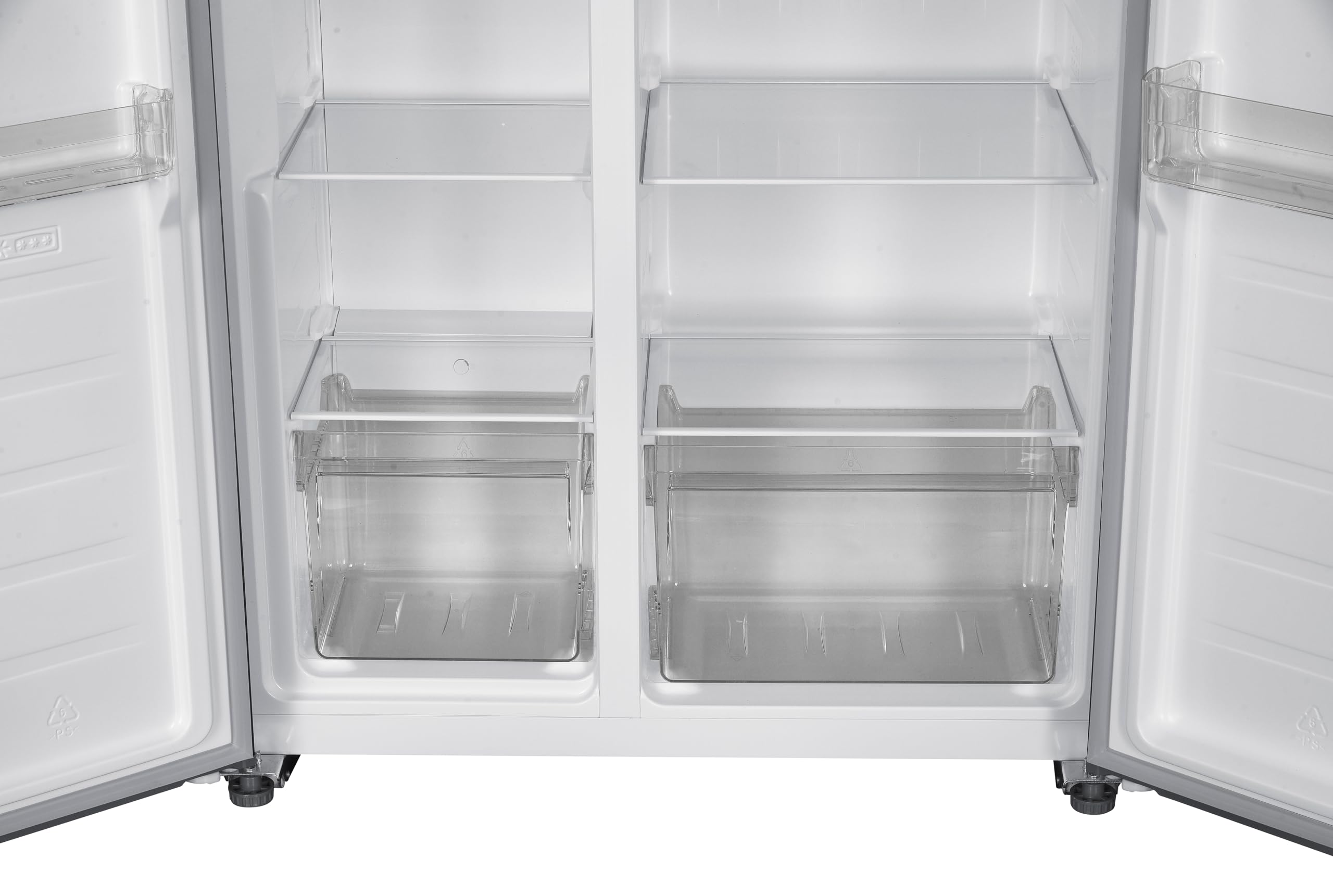respekta Halvar Side-by-Side 439 L, No Frost, dispensador, Black Steel