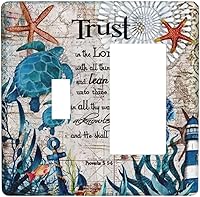 Vista 106 de Funky Retro Vintage 70s 60s Boho Hippie Hongo Botánico Floral 2 Gang Interruptor de luz de palanca doble Placa de pared Cubierta de toma