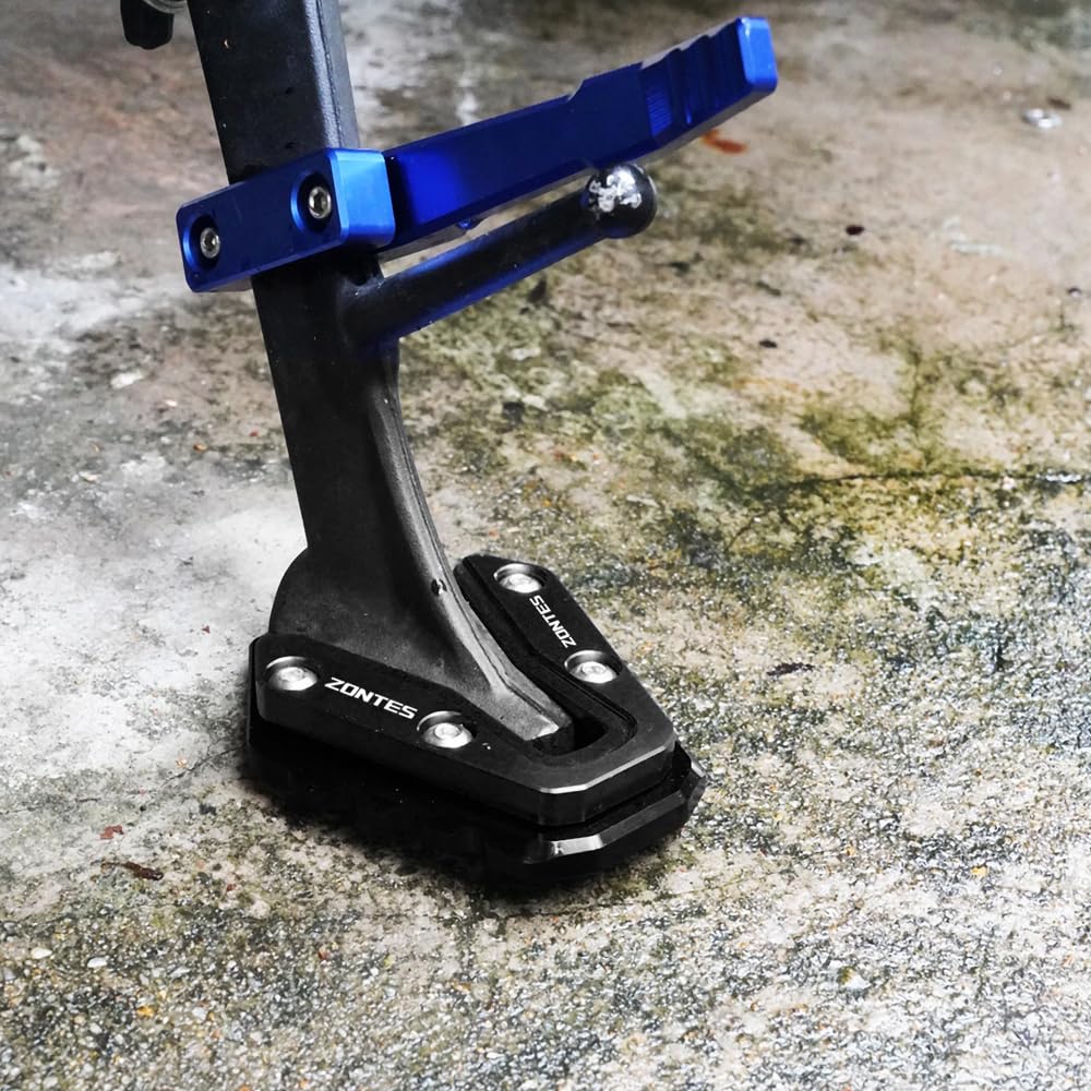 Piastra di Prolunga CNC per Motocicletta Adatta per ZonTES 368G 501G 368K 368E 2024 2025 2026 Prolunga Supporto Cavalletto Laterale ZonTES 368 G e K Accessori