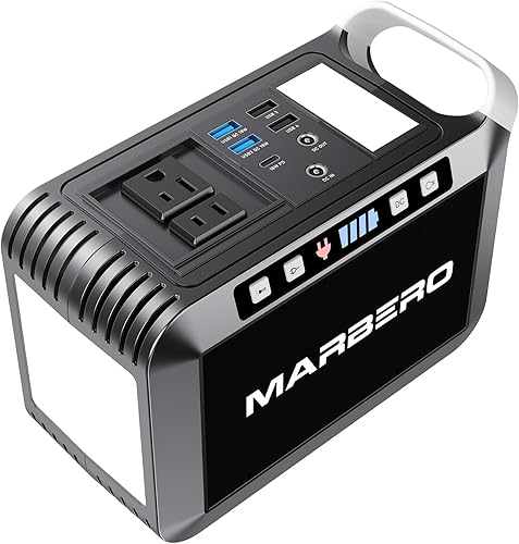 MARBERO Estación de energía portátil de 148 Wh, banco de energía portátil con salida de CA 200 W, generador de camping, 40000 mAh, estación de