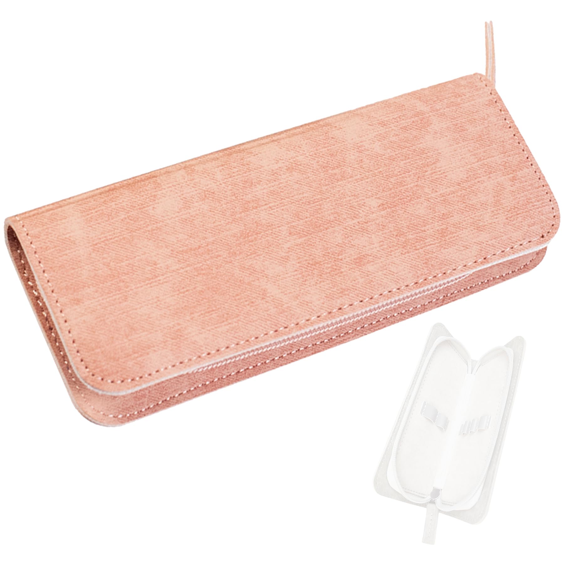 Seedew Tweezer Organizer for Eyelashes, Portable Storage Pouch Made of Soft Polyurethane with 5 Positions, Dustproof