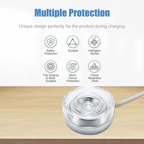 Miniatura 3 de Base de cargador de repuesto para cepillo de dientes eléctrico compatible con Philips Sonicare HX9300 HX9900 Series Base de carga inductiva portátil