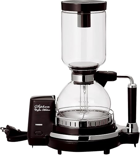 TWINBIRD sifón cafetera marrón oscuro CM-D853BR