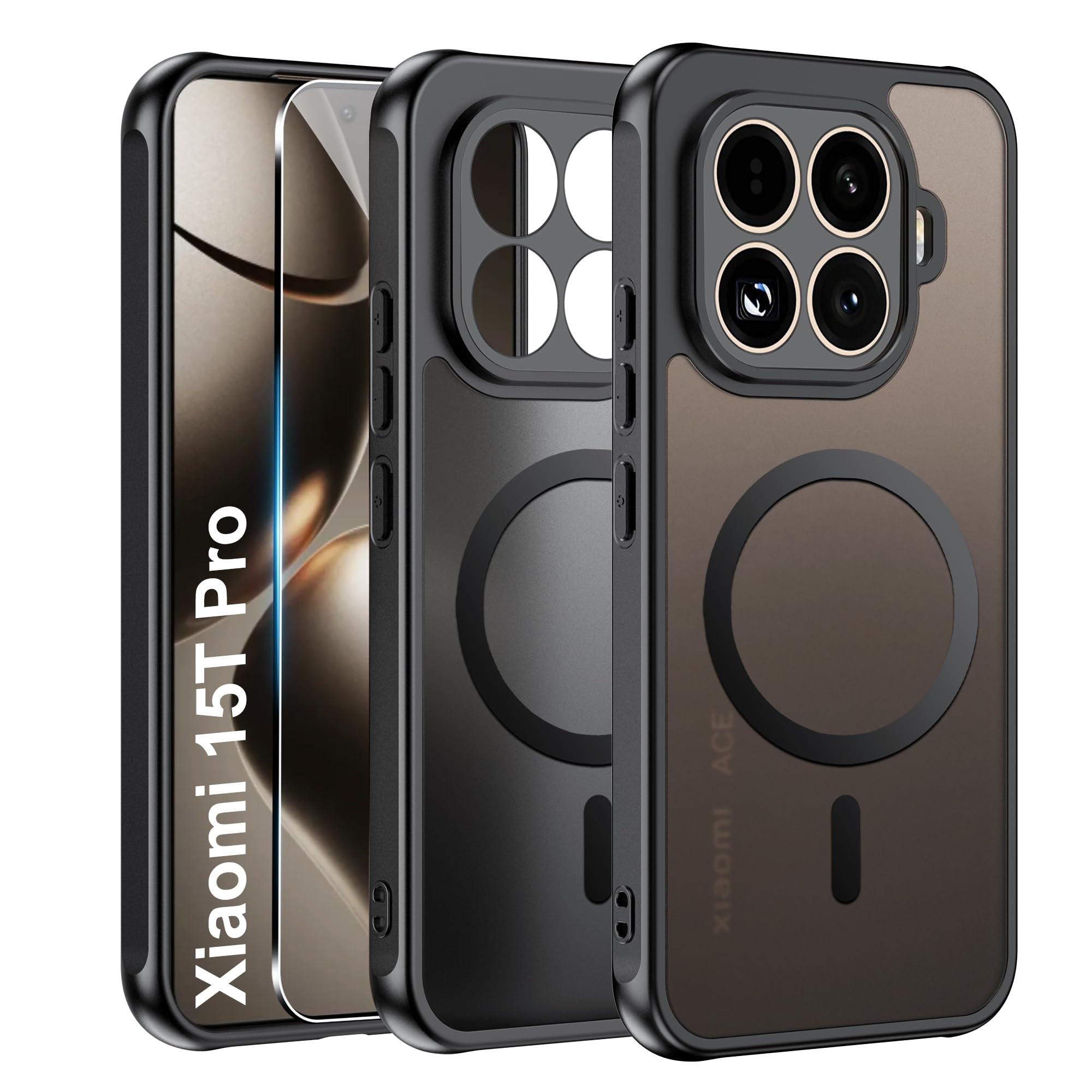 BaiFu Coque Magnétique Pour Xiaomi 15 Ultra Avec Porte-cartes Et
