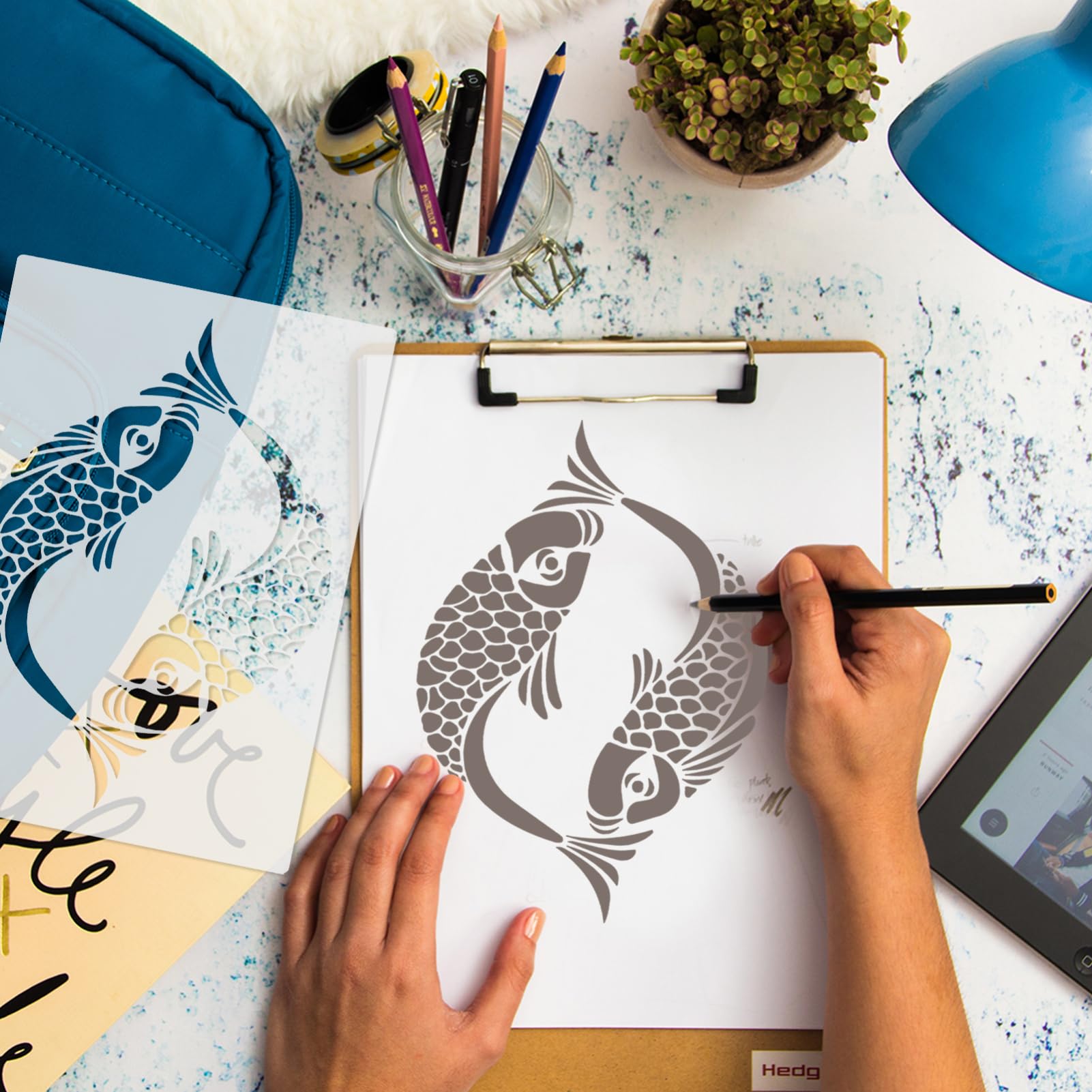 EXCEART 30pezzi Stencil per Pittura Rilievo Template per Creazioni Artistiche Tela per Feste e Decorazioni Fai Te Facile da Usare e Versatile