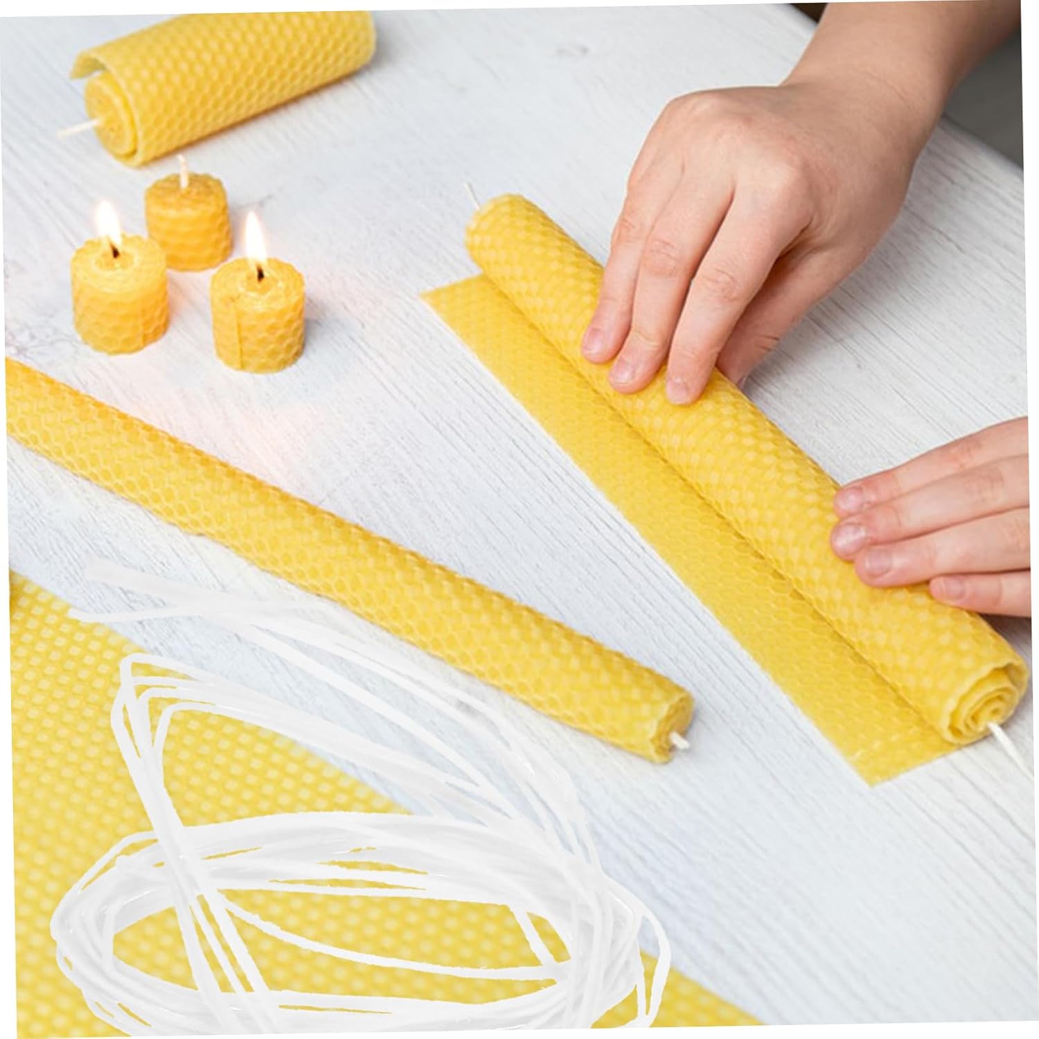 Uonlytech 1bag DIY Candle Making Wicks Scented Candle Wicks Cotton for Making Supplies